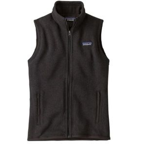 Patagonia Women’s black better sweater full zip vest size medium
